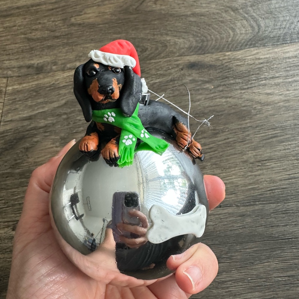 Personalized Christmas ball handmade/ dog Christmas ornament handmade